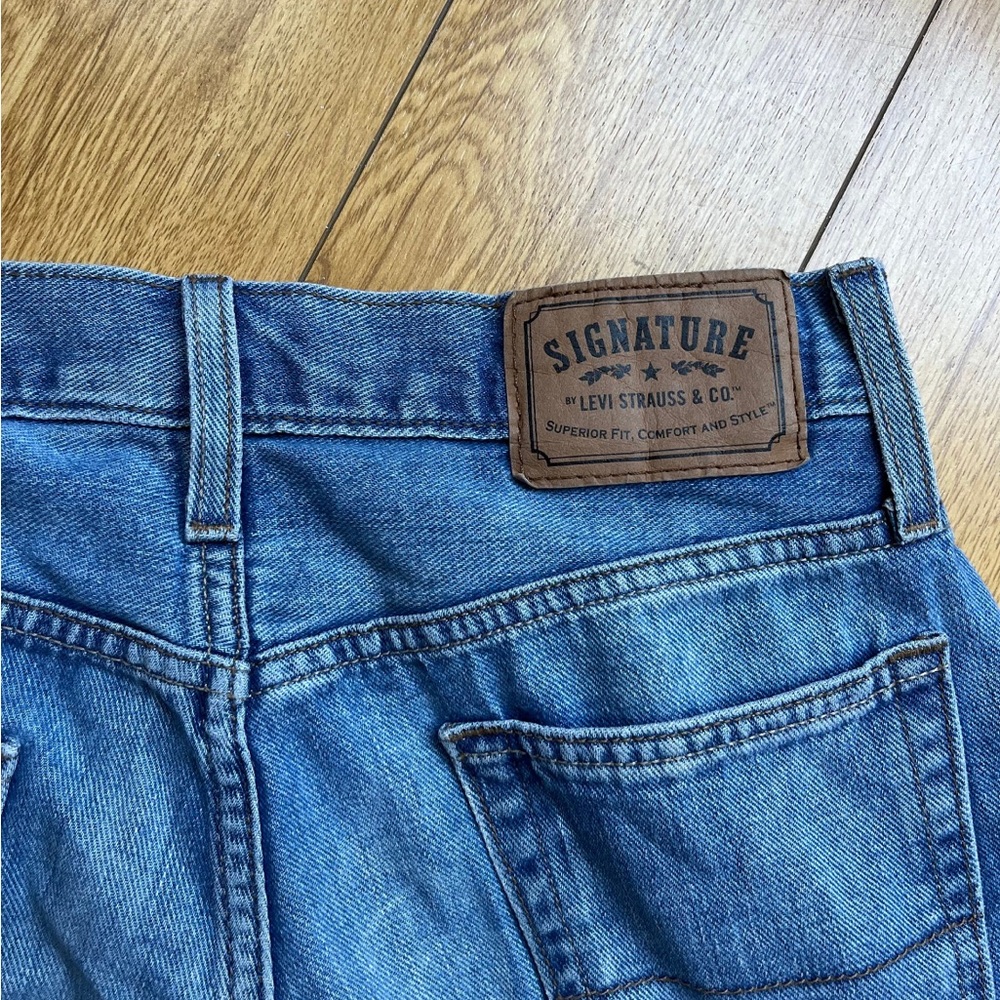 VTG LEVIS LOW RISE FLAME EMBROIDERED DENIM - Picture 5 of 8